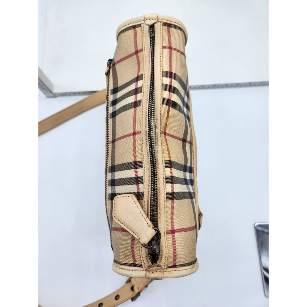 Burberry Beige and Black Check Crossbody Bag - Picture 7 of 15